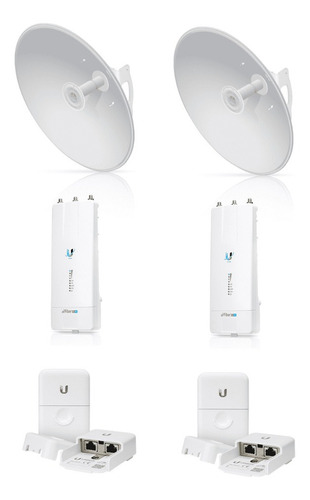 Kit Para Enlace Ubiquiti Ptp-5xhd-30s45 Antena Fiber 30/ /v