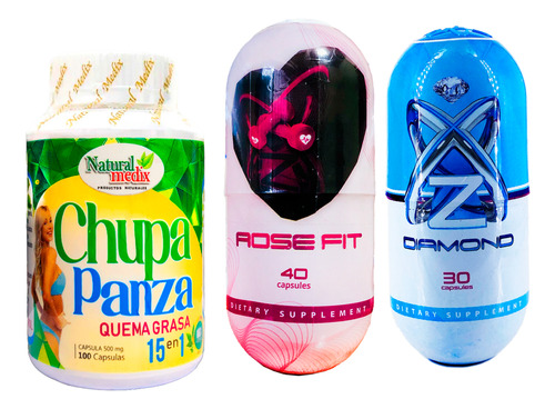 Chupa Panza + Zx Adelgazante X2 Rose Y Diamon