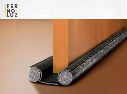 Zocalo Burlete Bajo Puerta Doble Stop Geko Goma 95 Cm