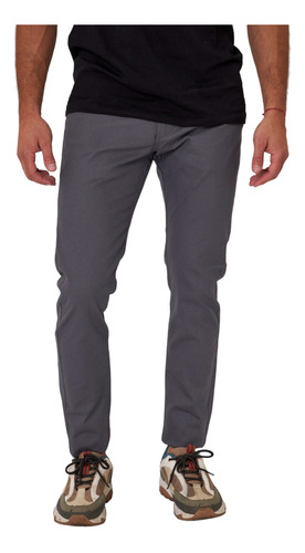 Pantalón Amalfi - El Genovés - Gris - Gabardina Elastizada