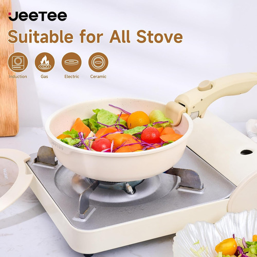 Jeetee Juego De Ollas Y Sartenes Non Stick 25pcs, Juego D...