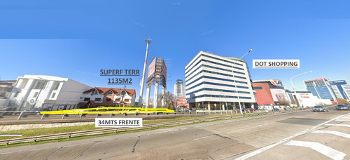 Excelenta Esquinaza Terreno De 34mts De Frente A Gral Paz Y Frente A Dot Shopping Para 3700m2 Vendibles Y Garage 135 Cocheras
