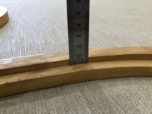 Marco De Madera Para Espejo Irregular Puas Set X 2 Unicos Natural Kiri