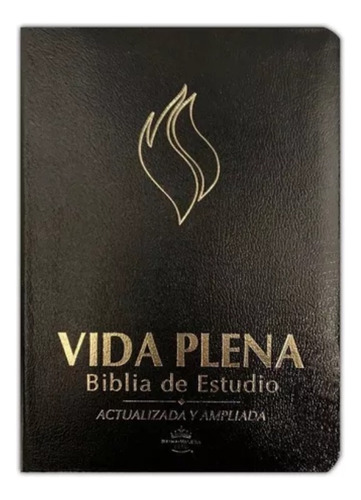 Biblia Rv60 Vida Plena Actualizada Y Ampliada Piel Negra 