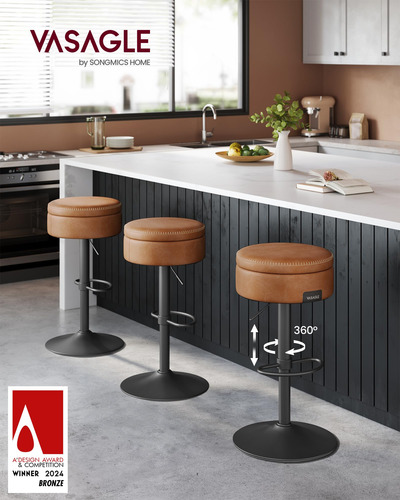 Vasagle Ekho Collection Juego De 2 Taburetes De Bar