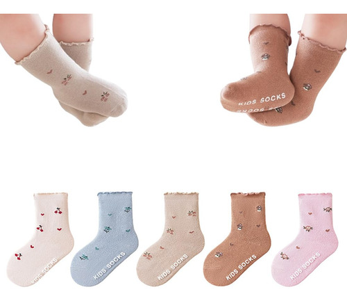 Calcetines Con Volantes Para Bebé Y Niña Pequeña, De