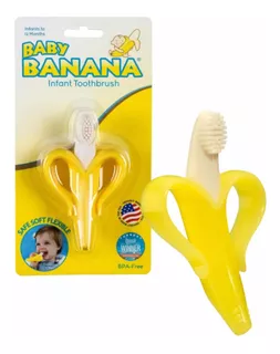 Baby Banana Cepillo De Dientes De Silicona Para Bebé