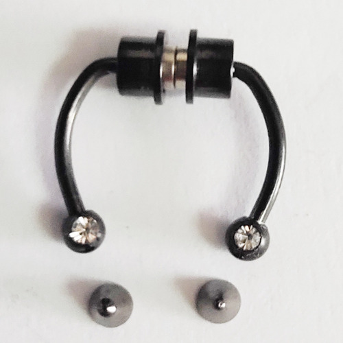 Anillo De Nariz Falsa Con Imán De Acero Inoxidable Dorado, A