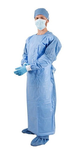 Imagen 4 de 4 de Bata Impermeable Antifluido X 5