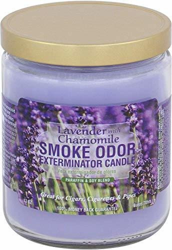 Lavanda Manzanilla Humo De Olor Exterminador Vela.