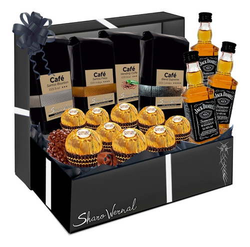 Regalo Cumpleaños Ferrero Rocher Café Whisky Aniversario