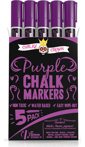 Marcadores Chalky Crown Set 5 U Purple