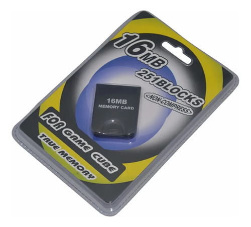 Memoria Genérica 16 Mb Compatible Gamecube Wii Negra