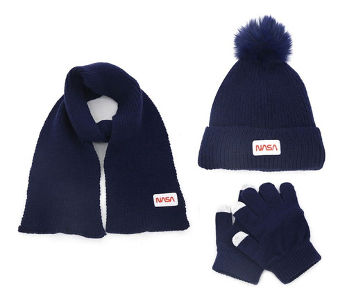 Set De Invierno Nasa 13924 Gorro + Guantes + Bufanda