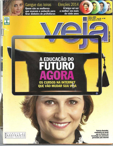 Revista Veja Antiga Nº 2341 Ano 2013 Educação Do Futuro - Eu (Usado)