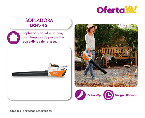 Soplador Stihl Batería Inalámbrica Potente Casa Y Jardín Oy