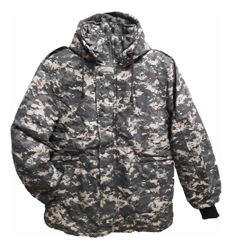 Campera Dubón Tipo Israeli Camuflado Digital Acu