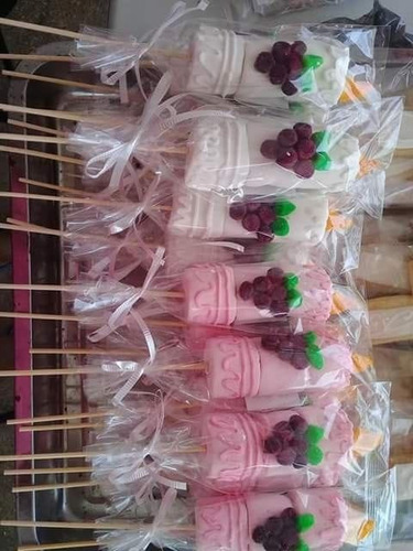 12 Brocheta Paleta Bombón Recuerdo Bolo Mesa Dulcera