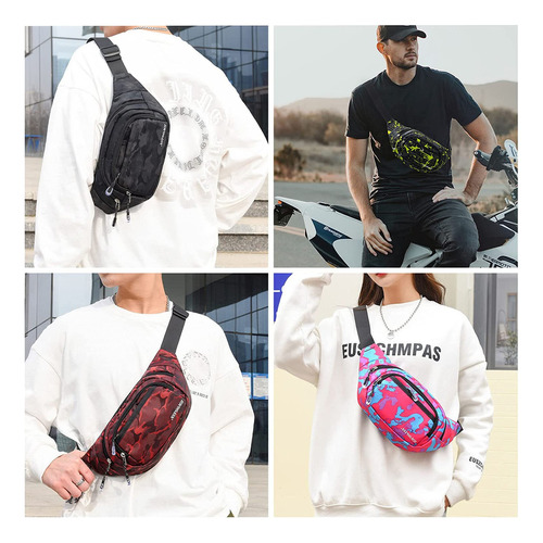 Nsyoomh Fanny Packs Para Hombres, Bolsas De Cintura Con Bols