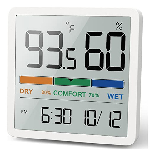 Hygrometer Indoor Thermometer, Desktop Digital Thermome...
