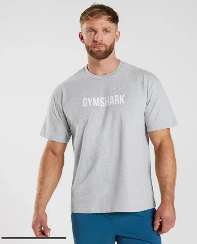 Gymshark Apollo Oversized T shirt Light Grey Marl Env o gratis