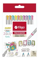 Comprar Resaltadores Filgo Multilighter Doble Punta Color Fluo X 10