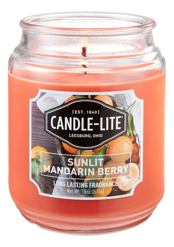 Candle-lite Fragancia Perfumada De Bayas De Mandarina Ilumi. Color Naranja