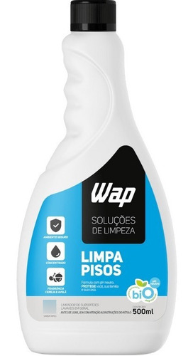 Refil Limpa Pisos Superfícies Porcelanato Cerâmica 500ml Wap