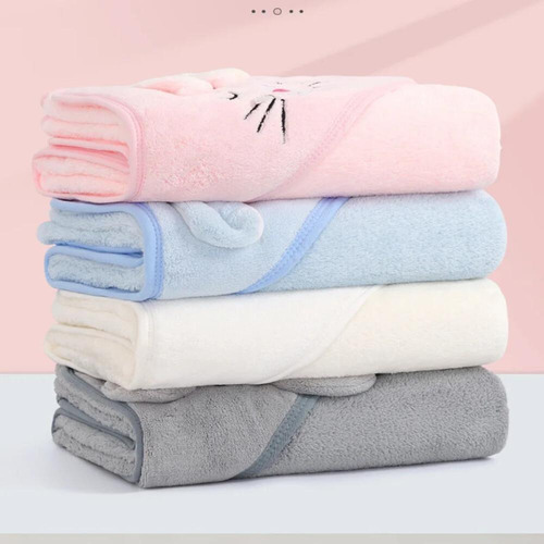 ~ Toalla De Baño Para Bebés, Manta Suave Con Capucha Para