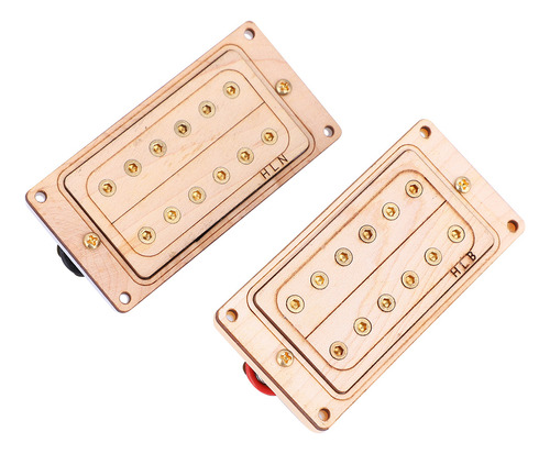 Puente Magnético Humbucker Pickup De Madera De Arce Para Lp