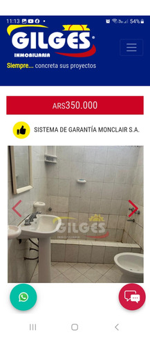 Departamento De Dos Amplios Ambientes Contrafrente