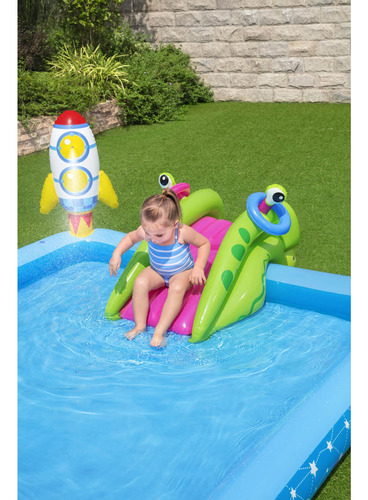 Piscina Y Juegos Inflable Astros 2.28mx2.06mx84cms Bestway