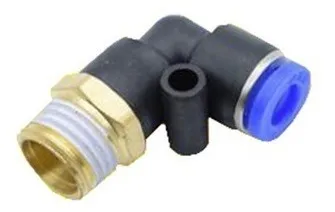 6 piezas en /ángulo recto codo 1//8 NPT conector hembra equivalente para tuber/ías de suspensi/ón