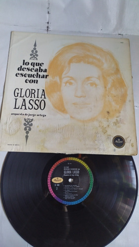 Gloria Lasso Lo Que Deseaba Escuchar Disco De Vinil Original