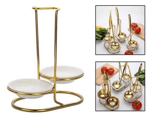 Soporte Para Cuchara, Soporte Vertical Para Redondo Doble