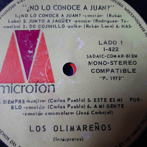 Sin Tapa Disco Los Olimareños No Lo Conoce A Juan F0