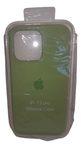 Funda Silicona Compatible iPhone 13 Pro, Verde Pastel