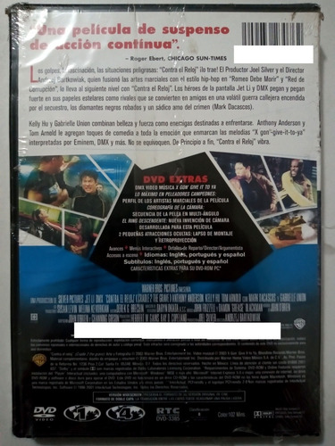 Contra El Reloj Jet Li Dvd Original (Usado)