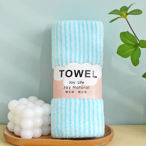 Toallas De Terciopelo C, Toallas Absorbentes A Rayas Gruesas