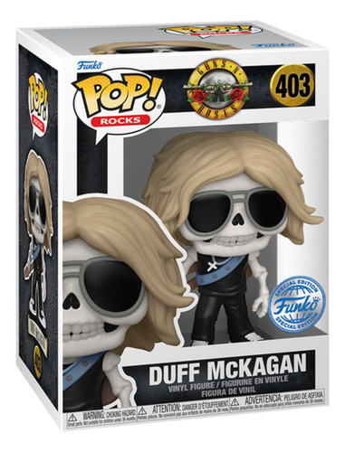 Funko Pop Duff Mckagan #403 Pop Rocks Exclusivo de Guns N' Roses