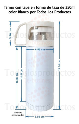 Termo Para Sublimar Tlp Sublimación Con Tapa De Taza X Pack