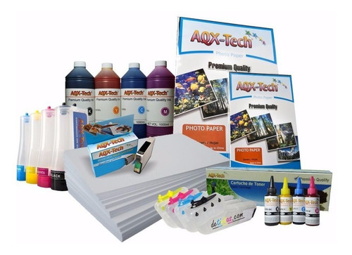 Sistema Continuo Aqx Para Plotter Hp T120 S/tinta Chip 2019