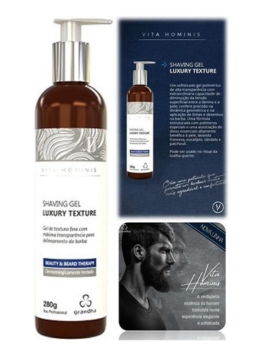 Grandha Vita Hominis Para Barba Shaving Gel Luxury Texture