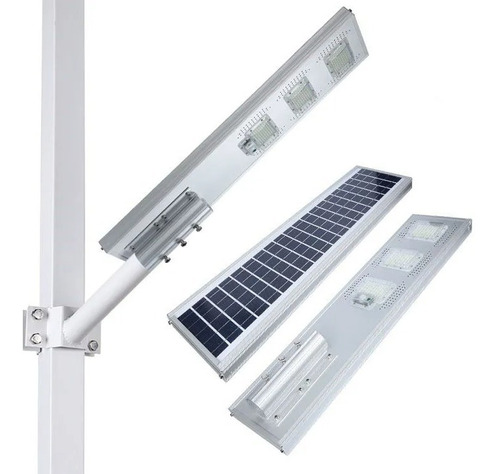 Luminária Sensor Poste Iluminação Pública Solar 150w  