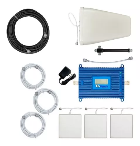 Panda Networks Kit Amplificador Repetidor para Señal Celular Telcel 3g 850  MHz con Antena yagi y 2 Antenas Interiores Tipo Panel 70 dbi :  : Electrónicos
