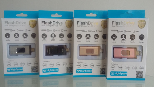Flash Drive 4 En 1 Para iPhone Y Android 8g. Memoria Usb