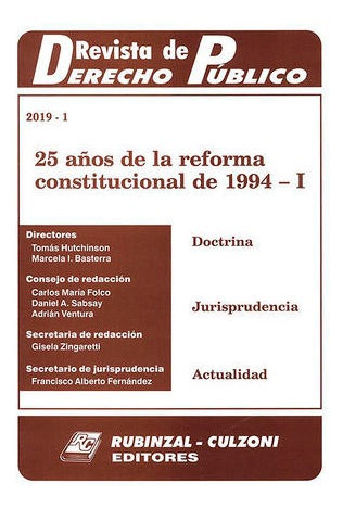 Libro Revista De Derecho Público. 20191
