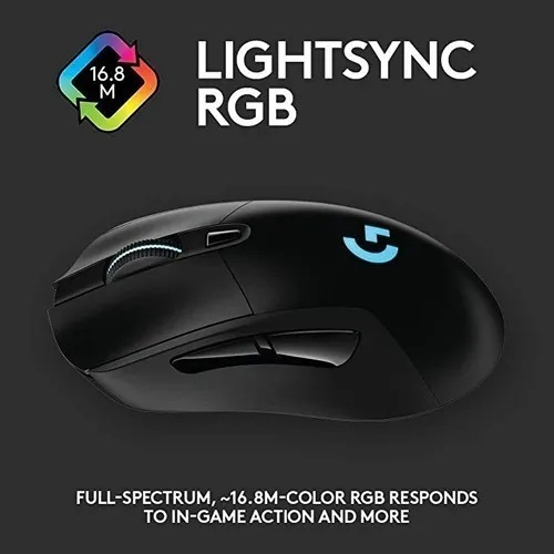 Mouse Gamer Logitech G703 Inalámbrico Lightspeed Hero Rbg