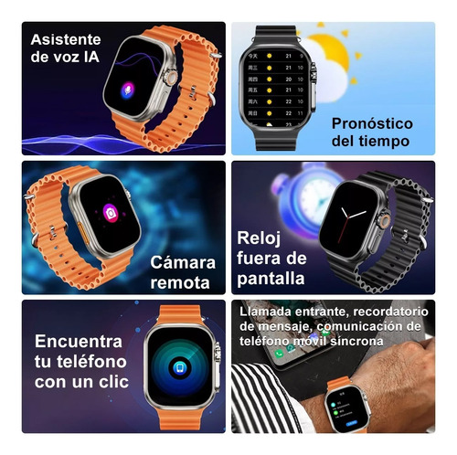 Reloj Inteligente Ultra Recargable Inalámbrico Deporte