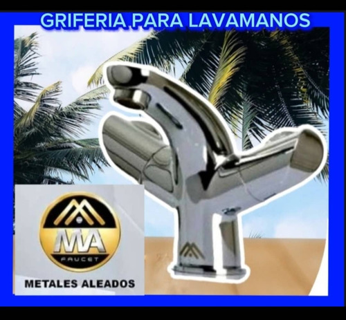 Griferia-lavamanos Lujo Metales Aleados Inox Calidad Total